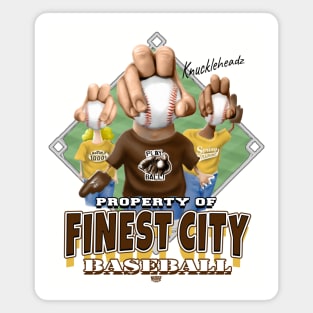 Knucklehead for Finest City Baseball Magnet
